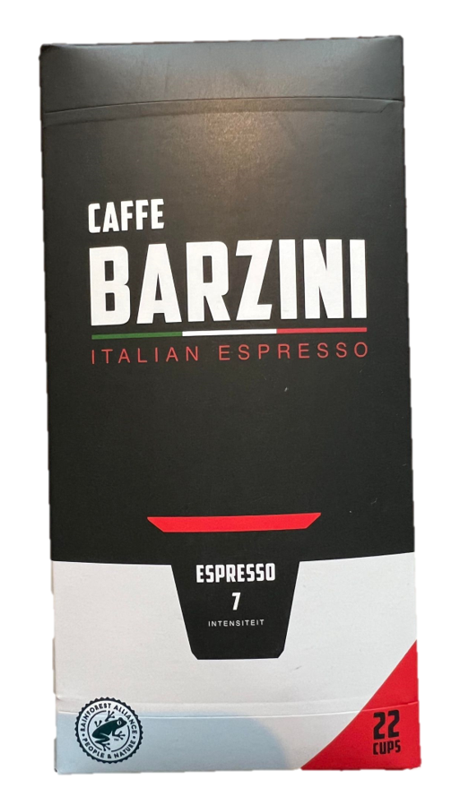 Barzini Espresso Kapsel - 22 stk pakke