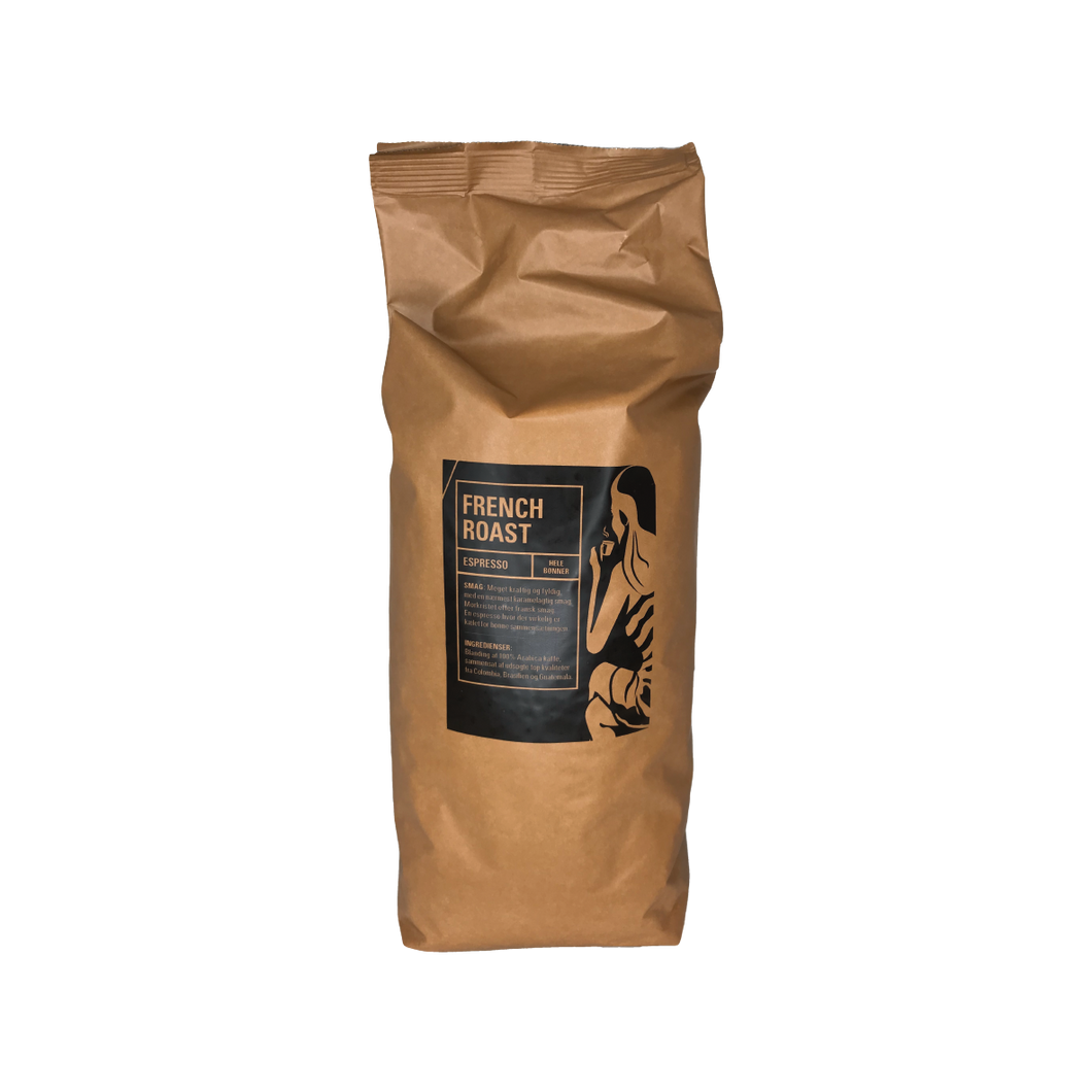 French Roast Espresso - Hele Bønner