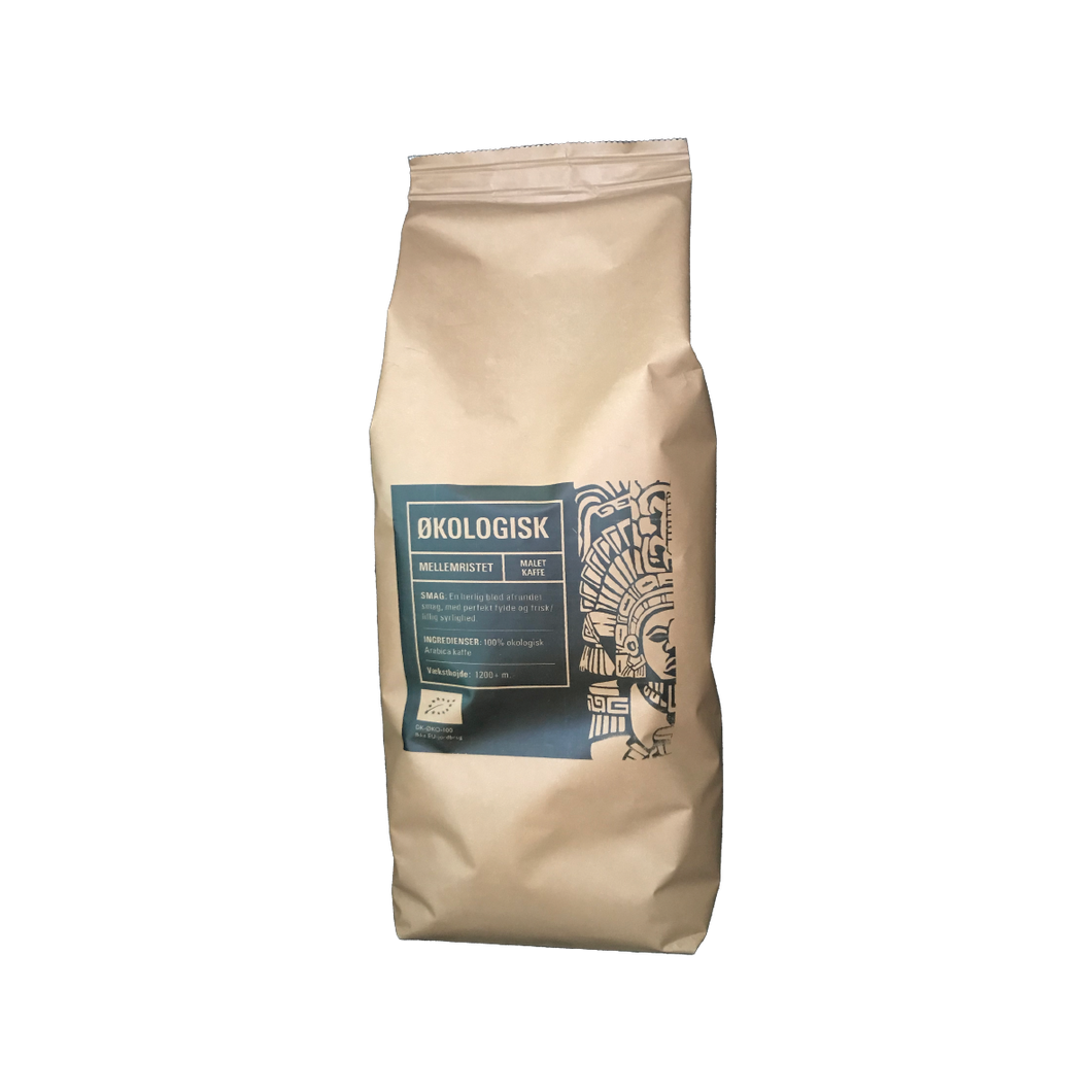 Økologisk Formalet 500 g dosering